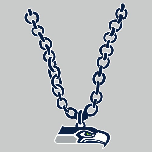 Seattle Seahawks Necklace logo vinyl decal